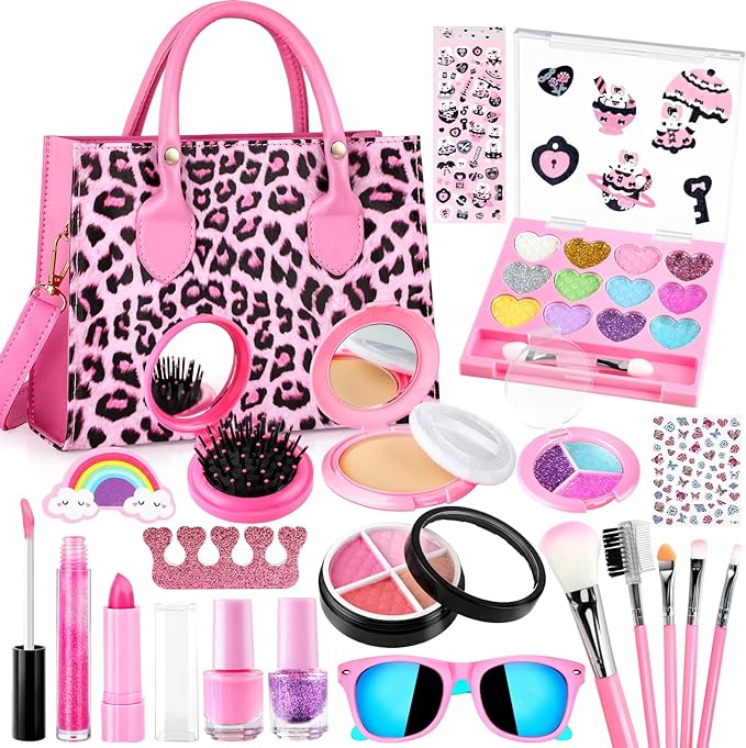 GIFTINBOX Kids Makeup Kit for Girl Washable Makeup Kit for Kids